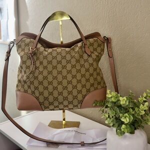 Gucci Brown and Tan Women's Bag (Brea)